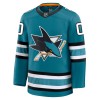 San Jose Sharks Hockeydrakt Custom Fanatics Premium 2024-25 Teal Hjemme - Herre
